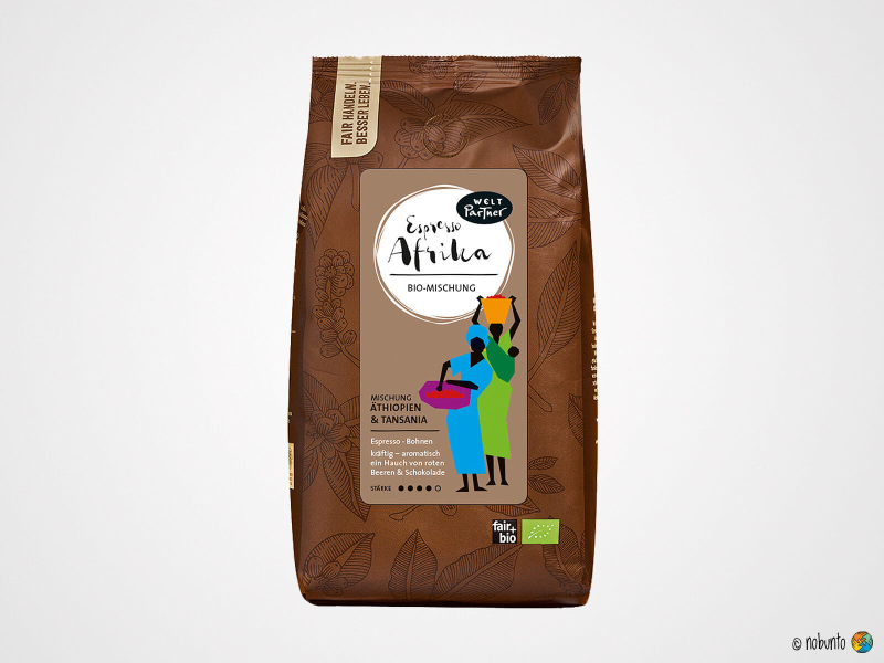 Espresso AFRIKA Bohne kräftig fair+bio (500 g)