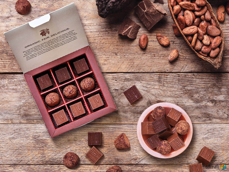 fairafric SWEET AFRICA handgefertigte Bio-Pralinen (9 x 10 g / 90 g)