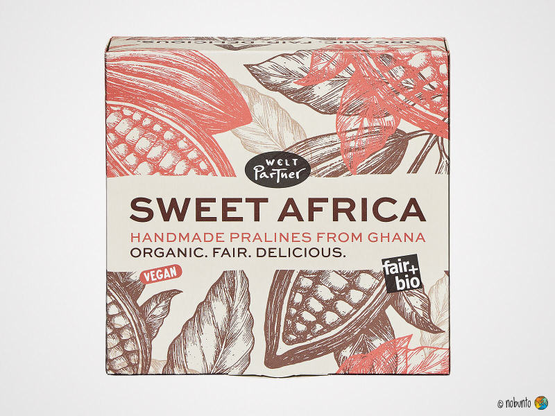fairafric SWEET AFRICA handgefertigte Bio-Pralinen (9 x 10 g / 90 g)