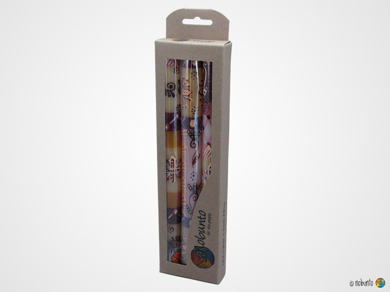 HALISI Geschenkbox 3 x Stabkerze