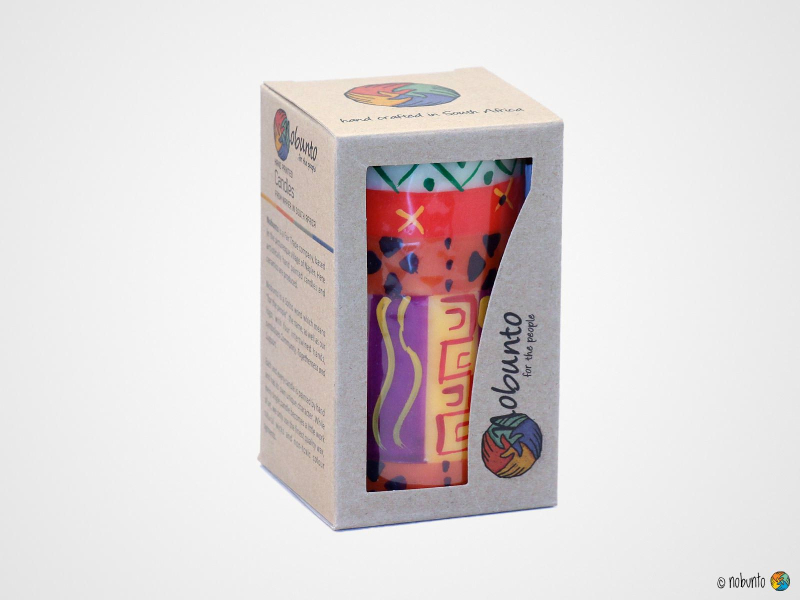 INDABUKO Geschenkbox 1 x Stumpenkerze