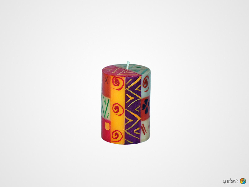 INDABUKO Geschenkbox 3 x Stumpenkerze