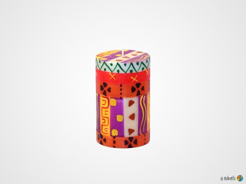 INDABUKO Geschenkbox 1 x Stumpenkerze