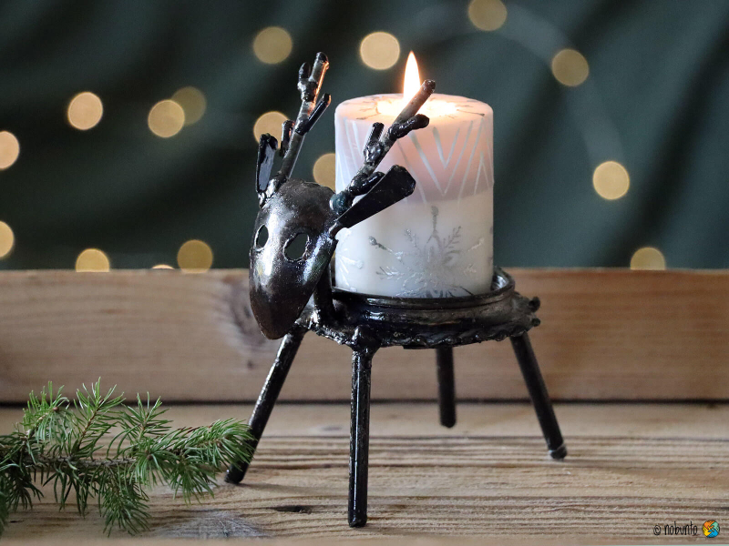 Kerzenleuchter RENTIER Metall 15 cm