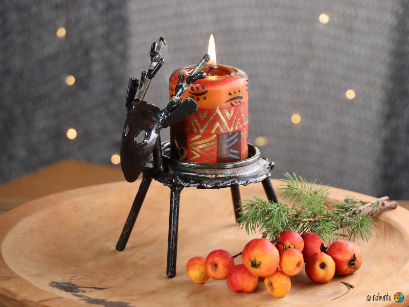 Kerzenleuchter RENTIER Metall 15 cm