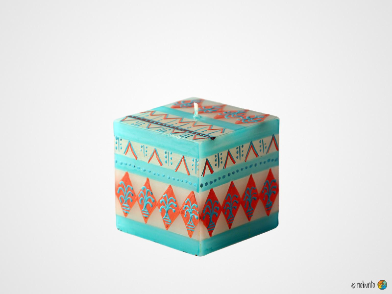 KIBURI Würfelkerze 7 x 7 cm