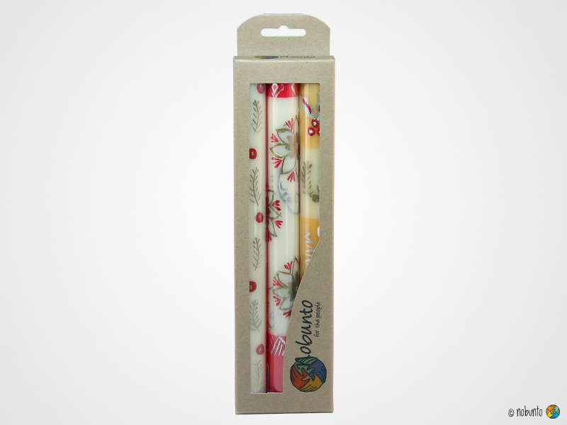 KIMETA Geschenkbox 3 x Stabkerze