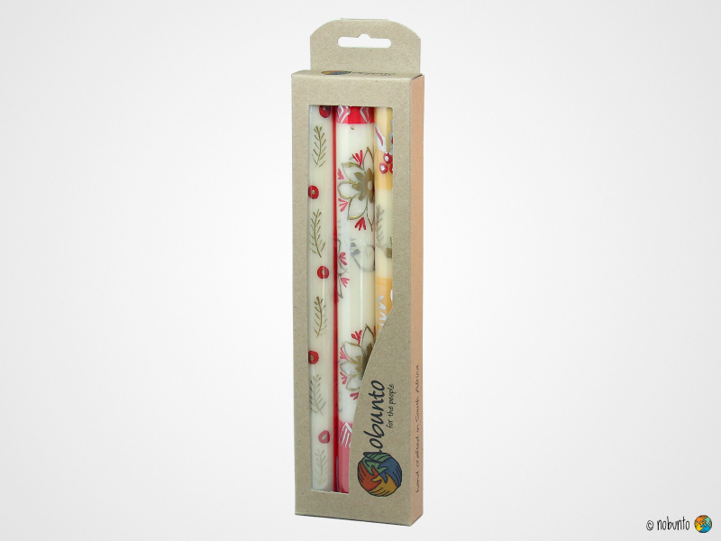 KIMETA Geschenkbox 3 x Stabkerze