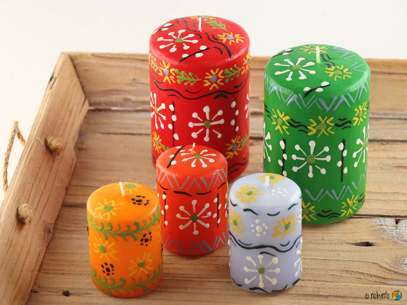 MASIKA Geschenkbox 1 x Stumpenkerze