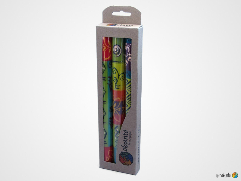 MATUKO Geschenkbox 3 x Stabkerze