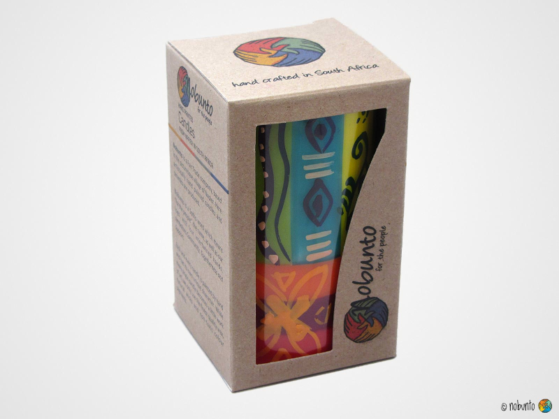 MATUKO Geschenkbox 1 x Stumpenkerze