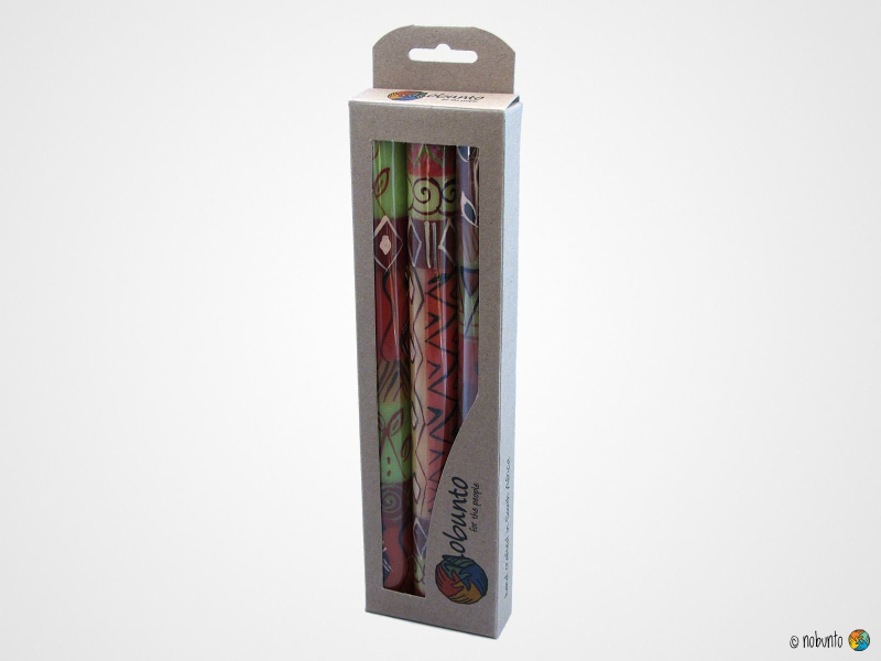 PENZIMA Geschenkbox 3 x Stabkerze