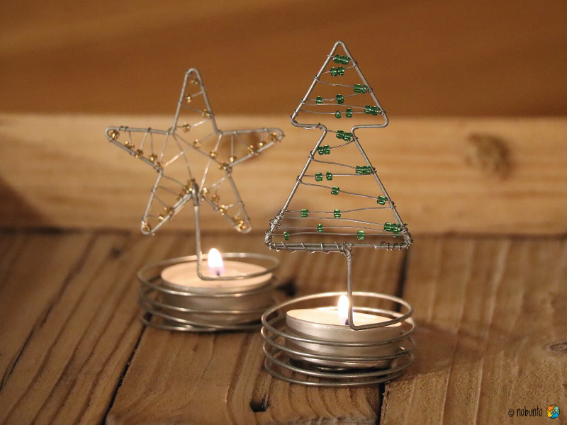 Teelichhalter TANNENBAUM 12 cm grün