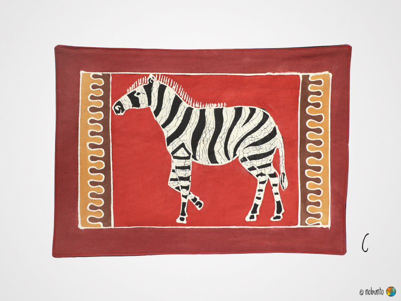 Tischset SAFARI BUSHWAYS handbemalt