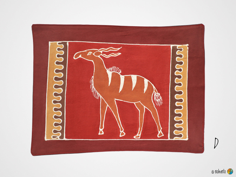 Tischset SAFARI BUSHWAYS handbemalt