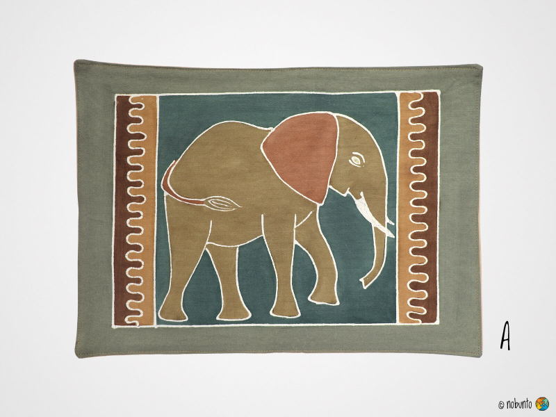 Tischset SAFARI EARTH handbemalt