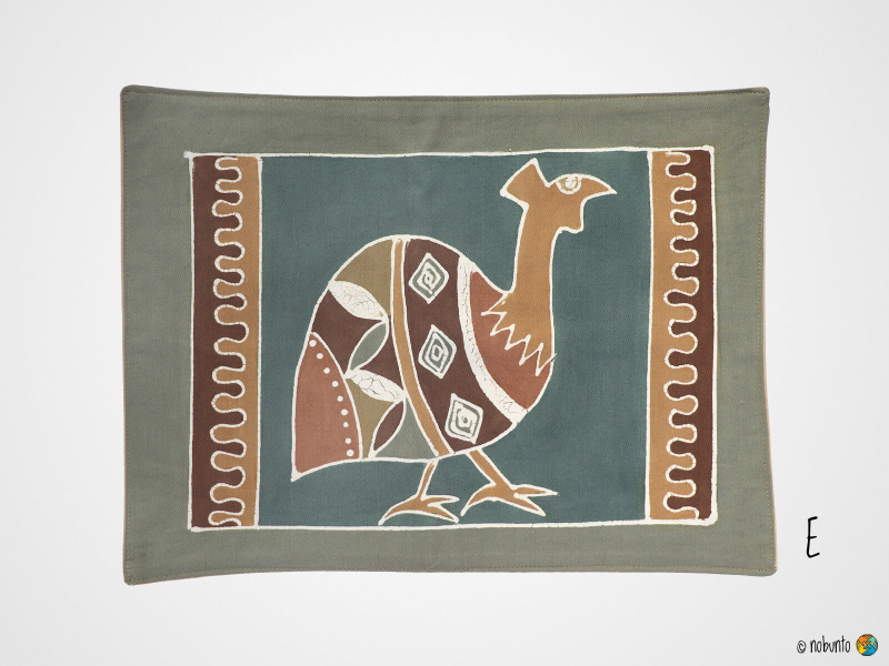 Tischset SAFARI EARTH handbemalt