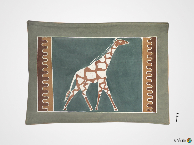 Tischset SAFARI EARTH handbemalt