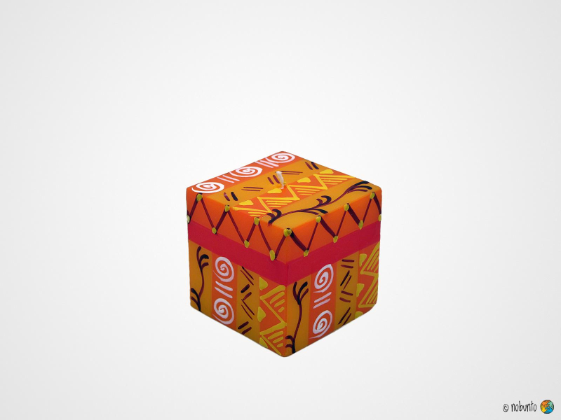 ZAHABU Würfelkerze 7 x 7 cm