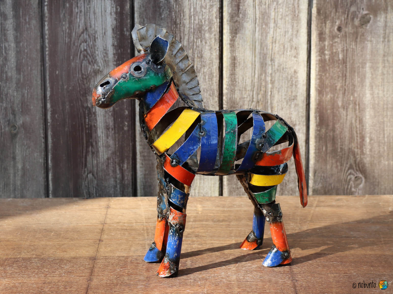Deko-Objekt ZEBRA Metall 32 cm