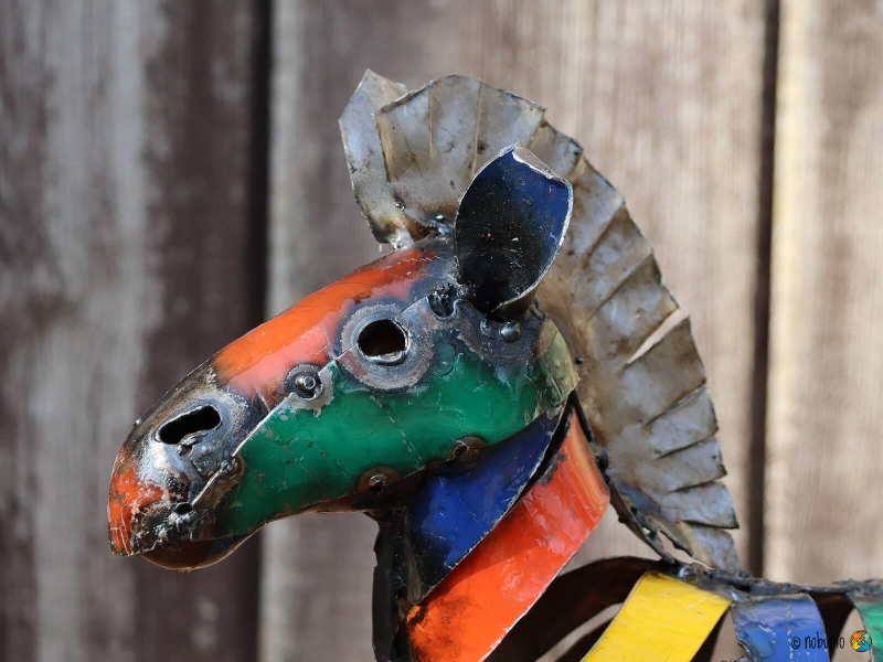 Deko-Objekt ZEBRA Metall 32 cm